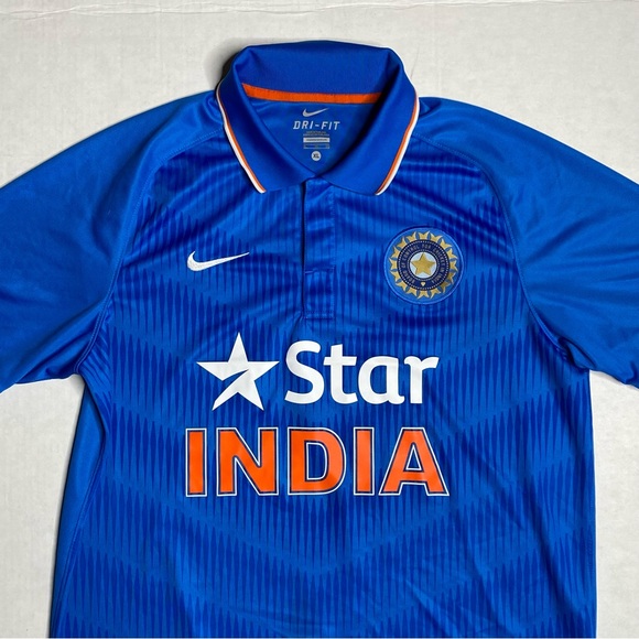 Nike India National Cricket Team Jersey Star India Cricket Shirt - Picture 2 of 7